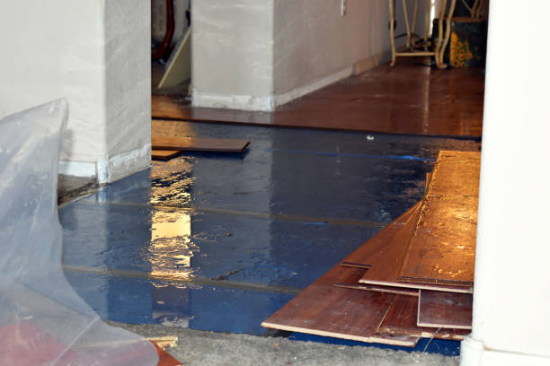 Professional Flood Cleanup technician working in Redlands, CA
